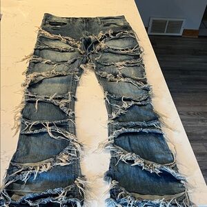 Original Fables Distressed Blue Denim Jeans